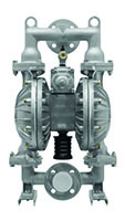 9/32 Inch (in) Maximum Size Solid Suspension Aluminum Conventional Air Operated Diaphragm Pump
