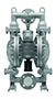 9/32 Inch (in) Maximum Size Solid Suspension Aluminum Conventional Air Operated Diaphragm Pump